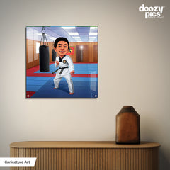Karate Kid Caricature Art