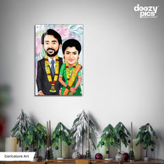 Wedding Couple Caricature