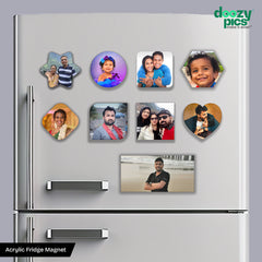 Personalized Acrylic Round Fridge Magnet – Photo to Print