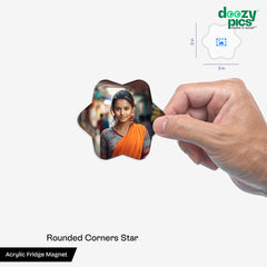 Acrylic Curved Condensed Fridge Magnet