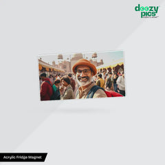 Acrylic Horizontal Fridge Magnet