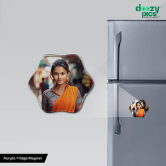 Acrylic Curved Condensed Fridge Magnet