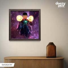 Avengers Dr Strange as a Kid Caricature Art