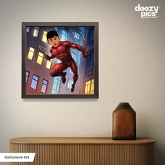 Avengers Daredevil as a Kid Caricature Art