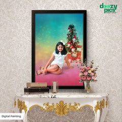 Digital Painting With Frame