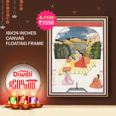 Radha Krishna - Canvas Float Frame-18"X24"