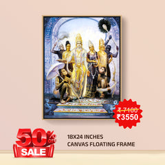 Ram-Pattabhishekam- Canvas Float Frame-18"X24"