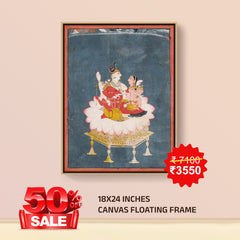 Shivji-Parivar- Canvas Float Frame-18"X24"