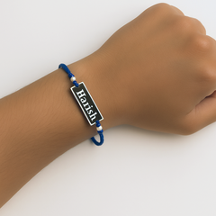 Metal Rakhi with Name – Eye Evil Band – Personalized Gift for Brother