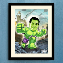 Hulk Caricature Art