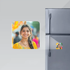 Acrylic Curved Square Fridge Magnet
