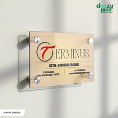 Premium Corporate Acrylic Office Name Board