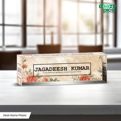 Premium Acrylic Desk Name Plate – 25MM Thick | Architect