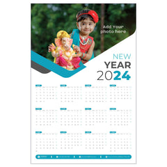 Personalized Photo Calendar Print Poster