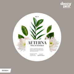 Custom Round Sticker labels | Metallic Shine