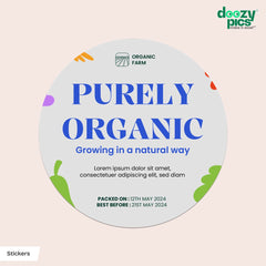 Custom Round Sticker labels | Metallic Shine