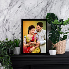 Couple Digital Painting With Frame - Best Gift For Wedding