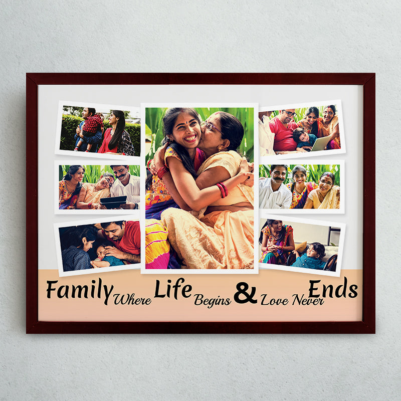 Family Quote Collage Frame