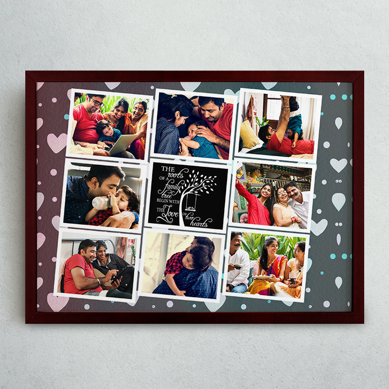 Eight Frame Sample Personalized Eight Photos Collage Frame | Personalized collage frames ...