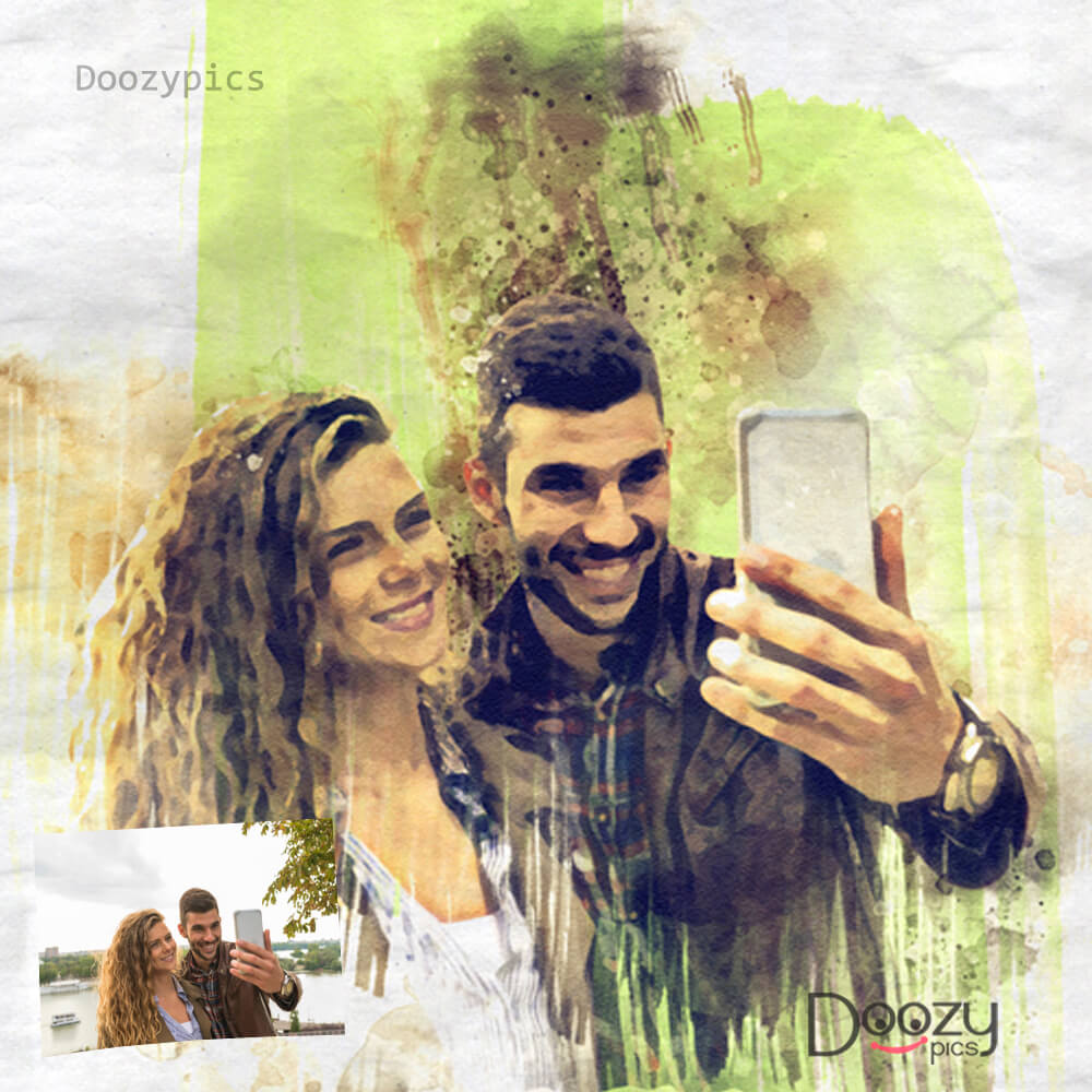 Personalized Artistic Water Color Effect