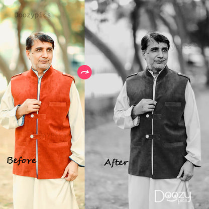 Personalized Blacktone Black And White Effect