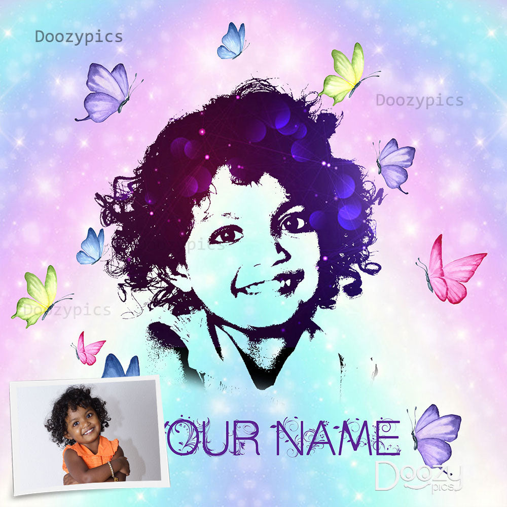 Personalized Butterflies Effect Abstract