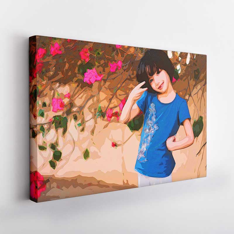 Personalized Cell Shader Effect Gallery Wrap with Canvas