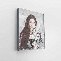 Personalized Miniaturum Water Color Effect Gallery Wrap with Canvas