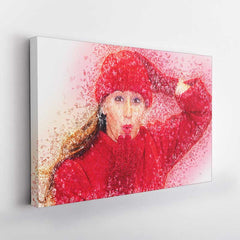 Personalized Numeric Effect Gallery Wrap with Canvas