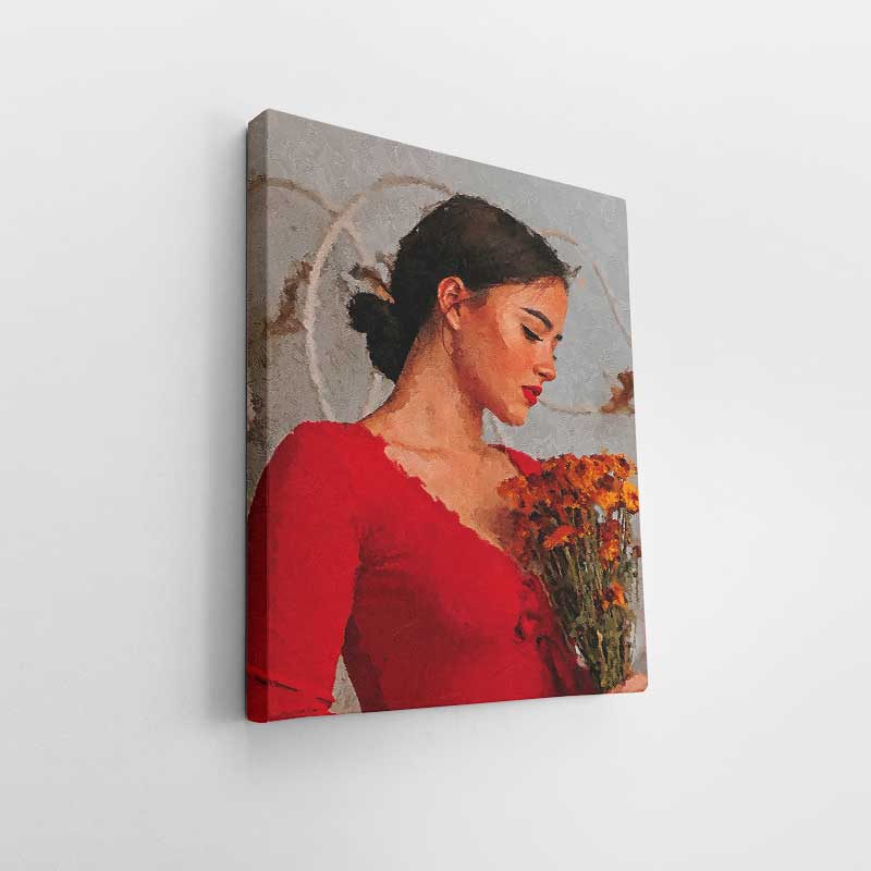 Personalized Palette Knife Effect Gallery Wrap with Canvas