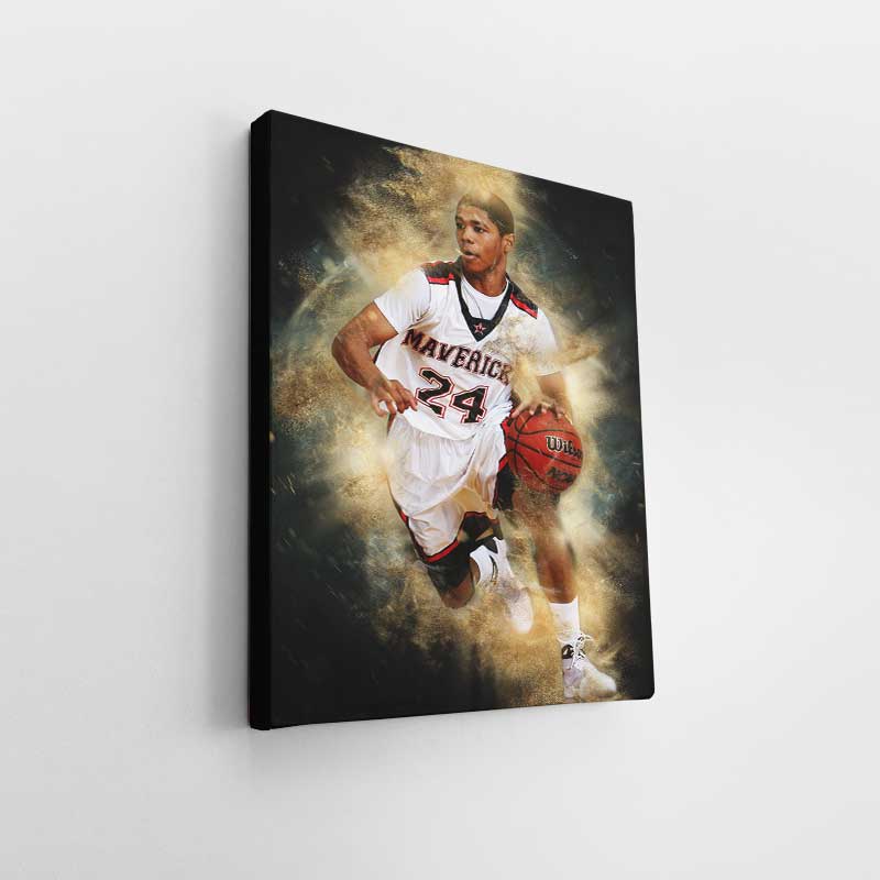 Personalized Sand Dust Effect Gallery Wrap with Canvas