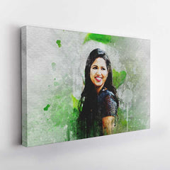 Personalized Splash Art Effect Gallery Wrap with Canvas