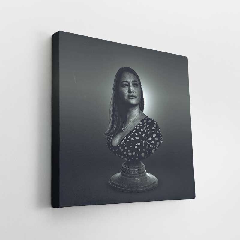 Personalized Statue Effect Gallery Wrap with Canvas