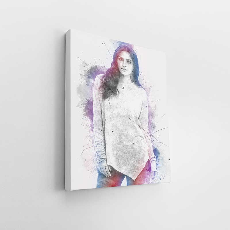 Personalized Tekniq Effect Gallery Wrap with Canvas