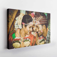 Personalized Vintage Wedding Effect Gallery Wrap with Canvas
