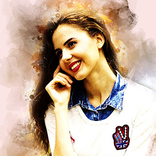 Personalized Watercolor Effect